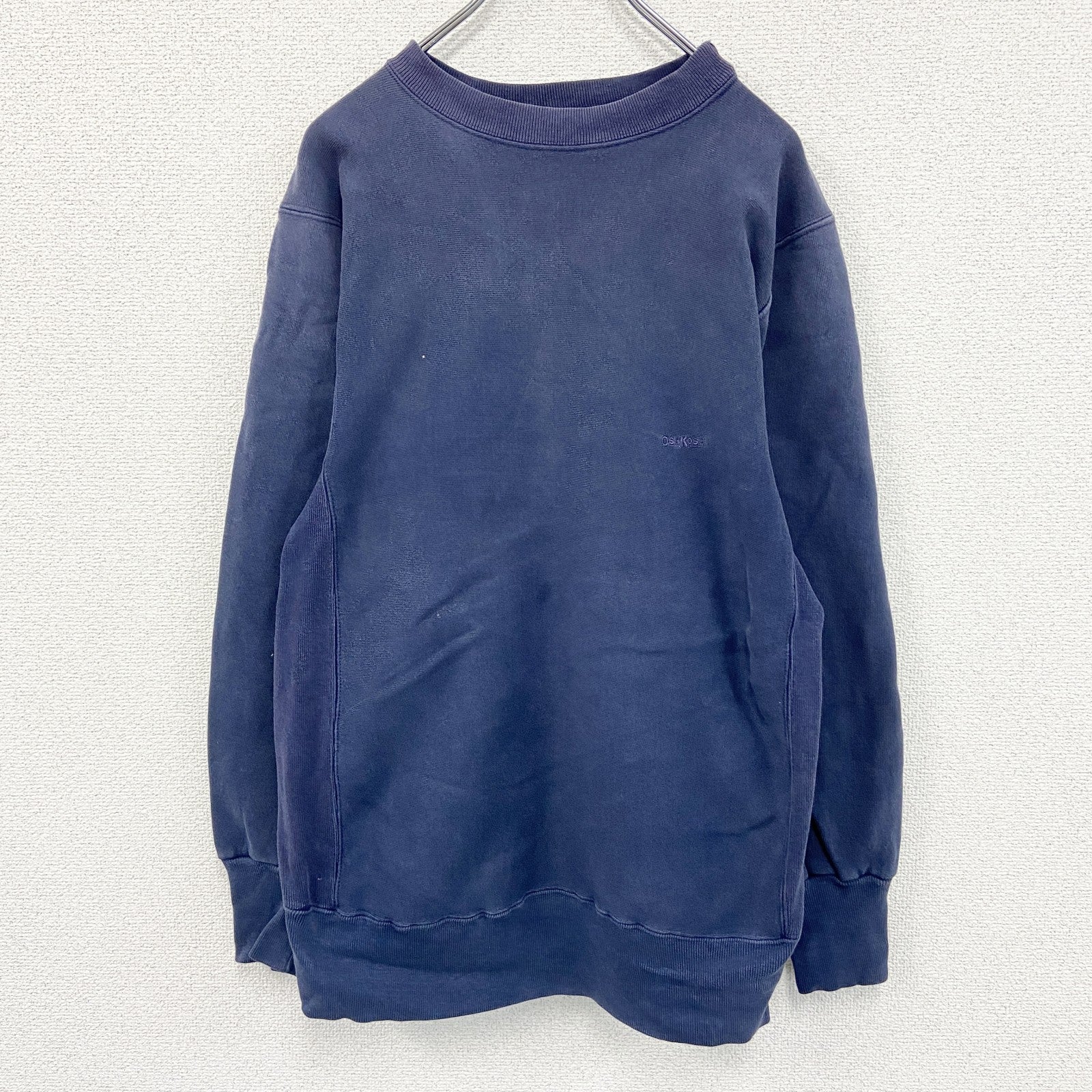 90s　OSHKOSH　オシュコシュ　リバースウィーブタイプ　スウェット/トレーナー　ヴィンテージ　ナス紺　ネイビー