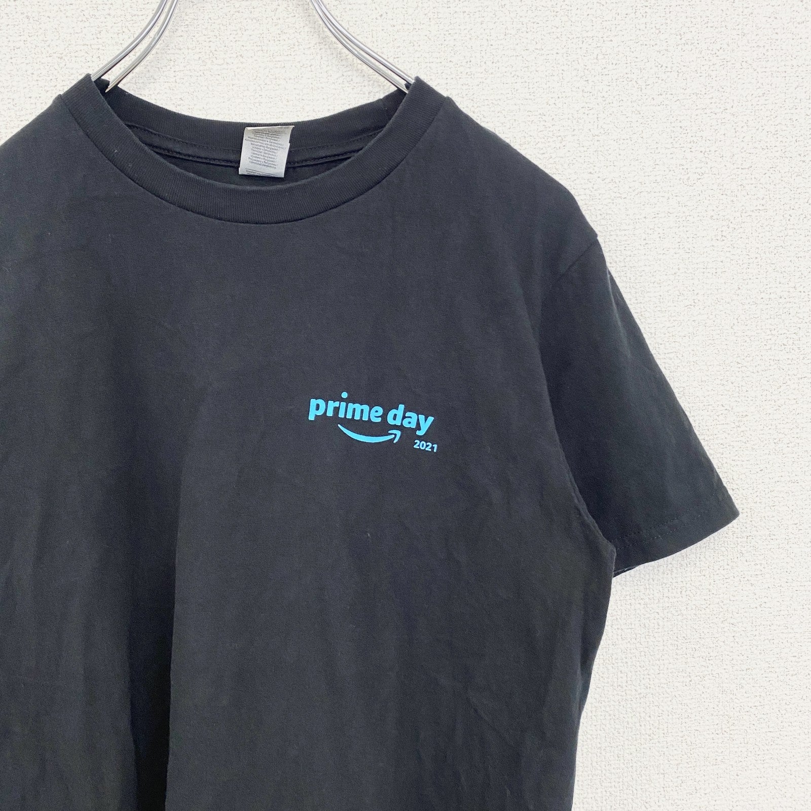 古着 used　GILDAN ギルダン　半袖プリントTシャツ　クルーネック　amazon　prime day　黒　Sサイズ