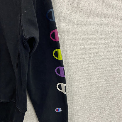 Champion　チャンピオン　リバースウィーブ　スウェット/トレーナー　ヘビーウエイト　刺繍ロゴ　黒　ブラック
