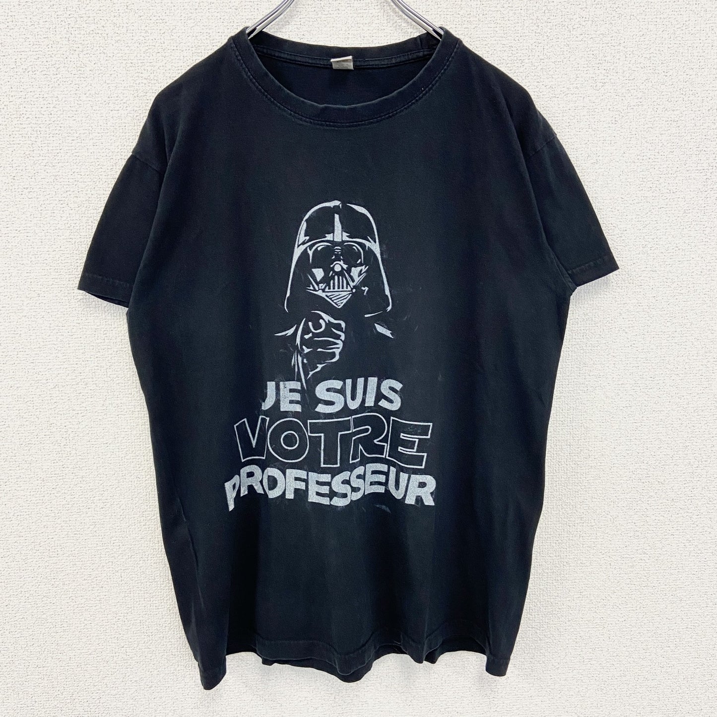 古着 used　SOL'S　半袖プリントTシャツ　クルーネック　STARSWARS　ダースベーダー　カジュアル　黒　Mサイズ