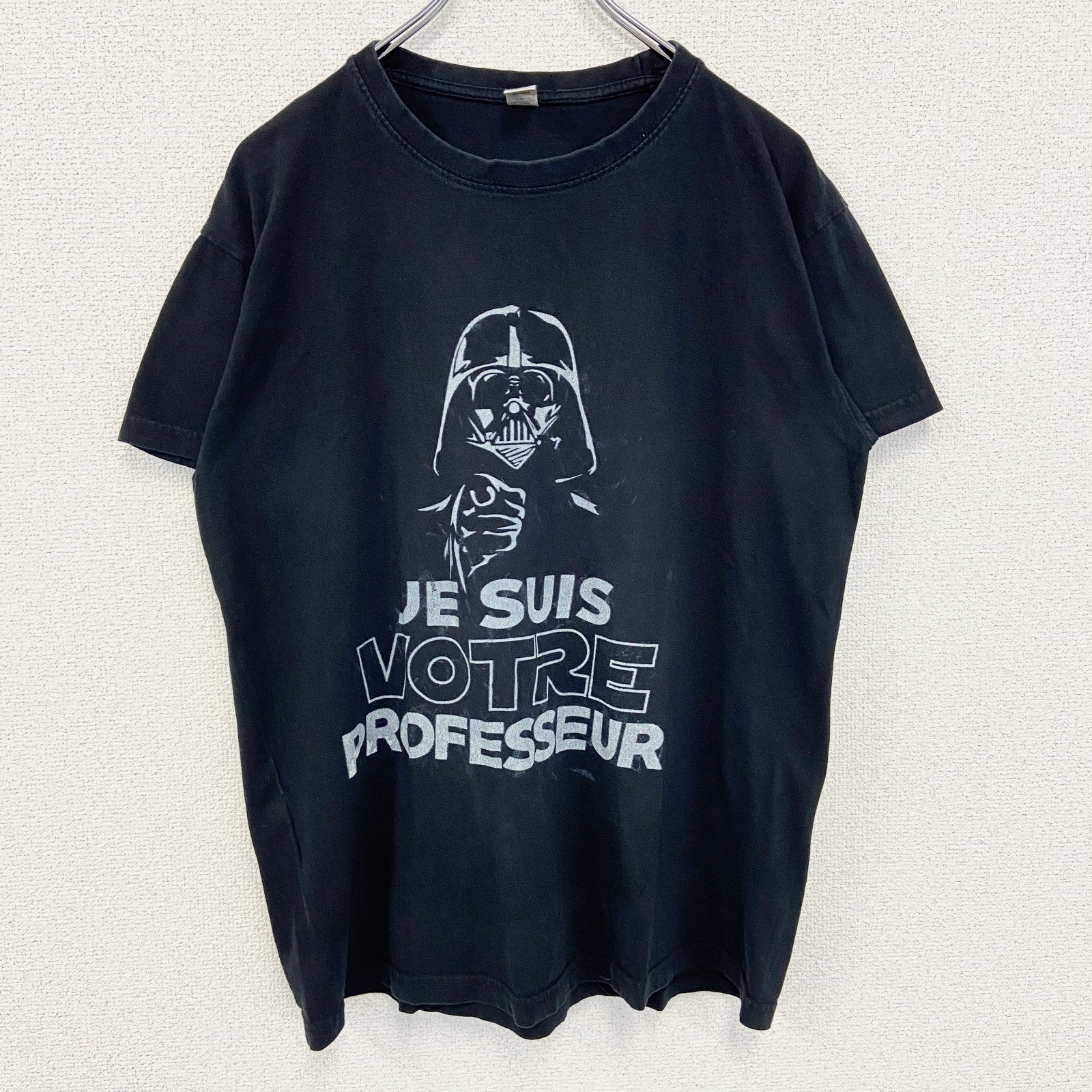 古着 used　SOL'S　半袖プリントTシャツ　クルーネック　STARSWARS　ダースベーダー　カジュアル　黒　Mサイズ