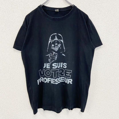 古着 used　SOL'S　半袖プリントTシャツ　クルーネック　STARSWARS　ダースベーダー　カジュアル　黒　Mサイズ