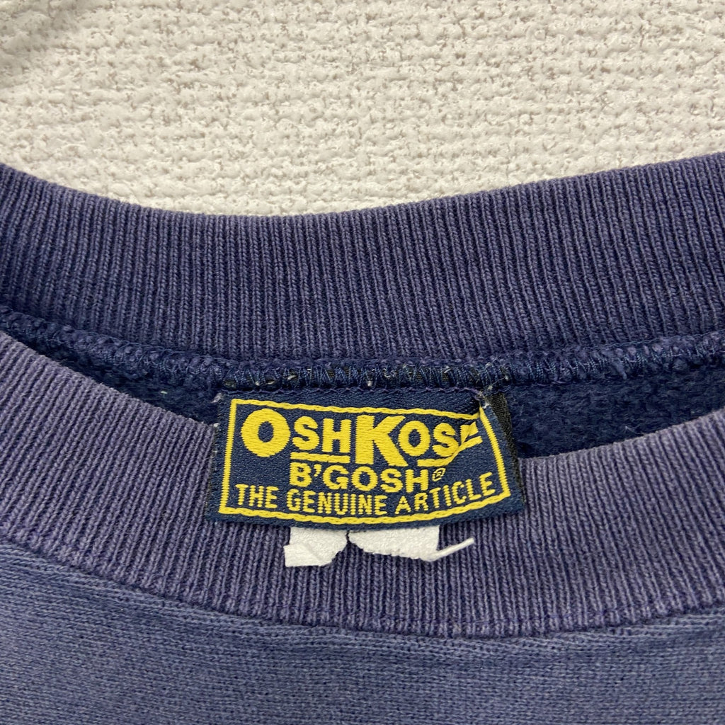 90s　OSHKOSH　オシュコシュ　リバースウィーブタイプ　スウェット/トレーナー　ヴィンテージ　ナス紺　ネイビー