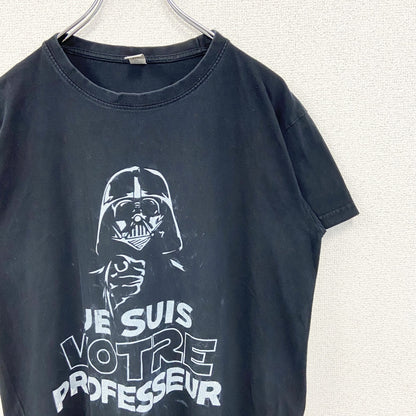 古着 used　SOL'S　半袖プリントTシャツ　クルーネック　STARSWARS　ダースベーダー　カジュアル　黒　Mサイズ