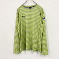 Marmot　マーモット　長袖Tシャツ/ロンT　ボーダー柄　緑　グリーン　XLサイズ
