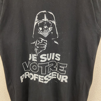 古着 used　SOL'S　半袖プリントTシャツ　クルーネック　STARSWARS　ダースベーダー　カジュアル　黒　Mサイズ