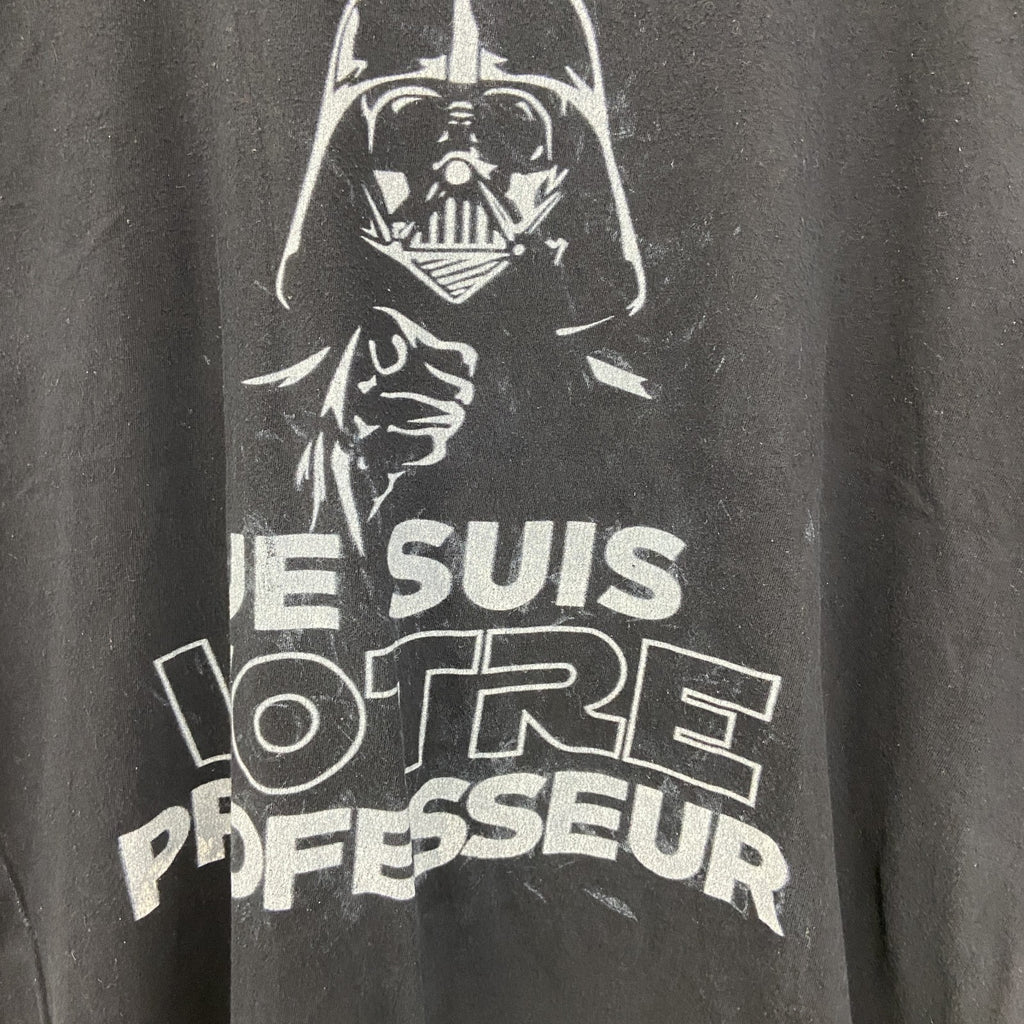 古着 used　SOL'S　半袖プリントTシャツ　クルーネック　STARSWARS　ダースベーダー　カジュアル　黒　Mサイズ