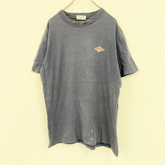 90s～　BEAR Surfboards　ベアサーフボード　半袖プリントＴシャツ　デカロゴ　ヴィンテージ　紺　ネイビー　Lサイズ