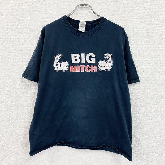 GILDAN　ギルダン　半袖プリントTシャツ　ジムT　BIG MITCH　筋肉　マッスル　黒　ブラック　XLサイズ