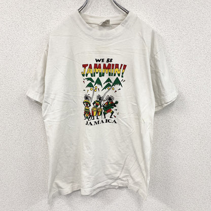 90s～　TROPIC TEE　半袖プリントTシャツ　JAMAICA　ヴィンテージ　白　ホワイト　Lサイズ