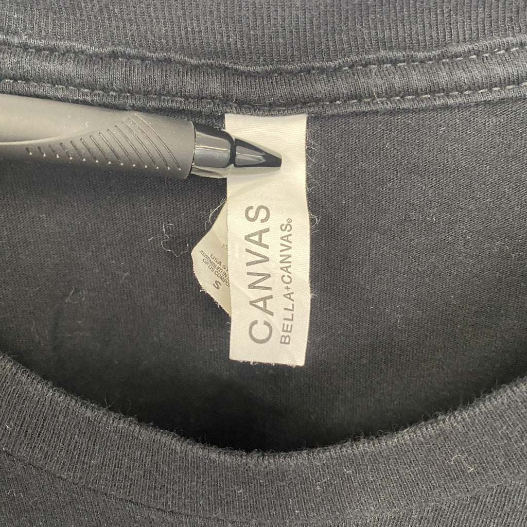 古着 used　CANVAS　半袖キャラクタープリントTシャツ　Impostor　アモアス　クルーネック　ゲーム　黒　Sサイズ