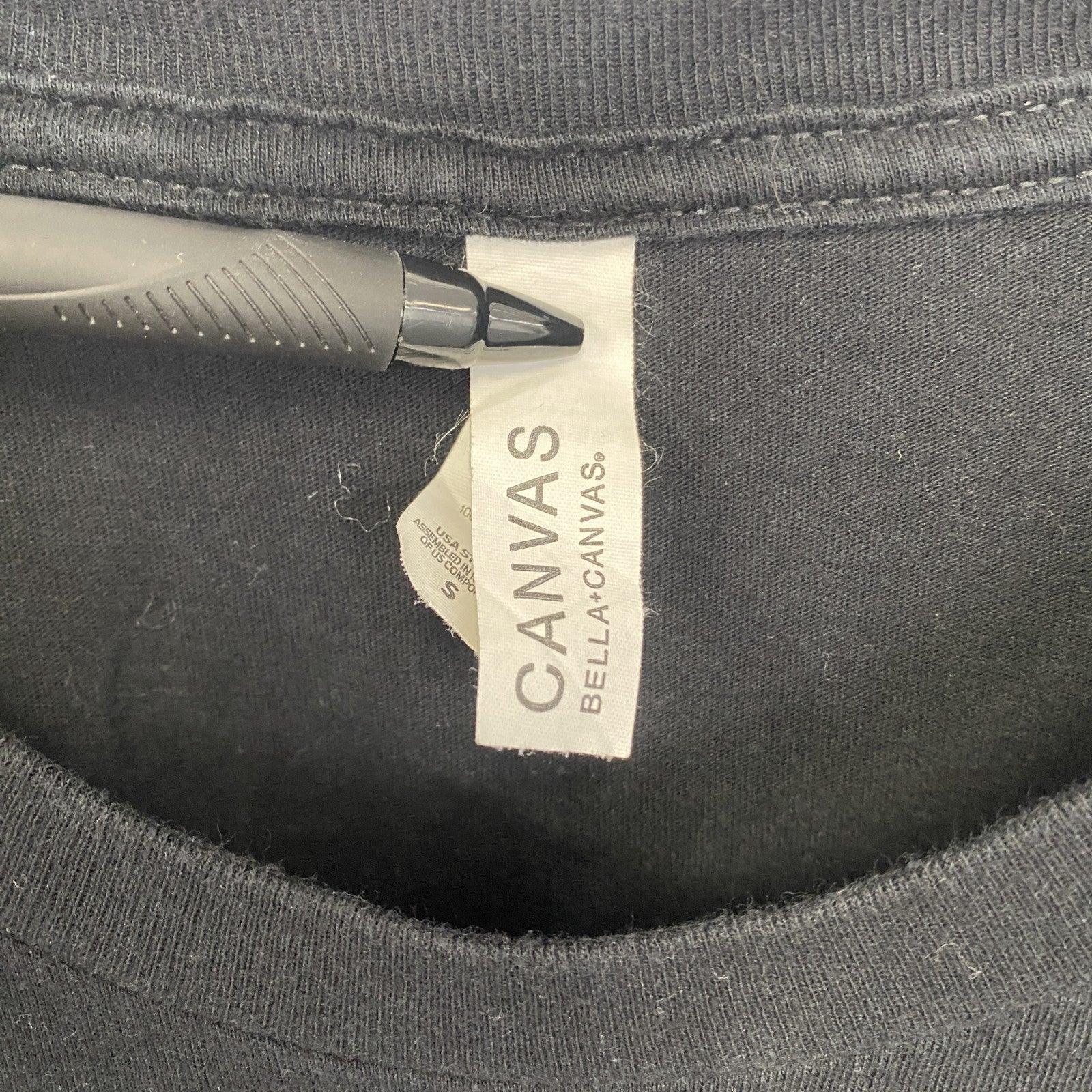 古着 used　CANVAS　半袖キャラクタープリントTシャツ　Impostor　アモアス　クルーネック　ゲーム　黒　Sサイズ
