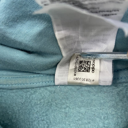 adidas　アディダス　スウェットパーカー/フーディー　パフォーマンスロゴ　水色　ブルー　Sサイズ