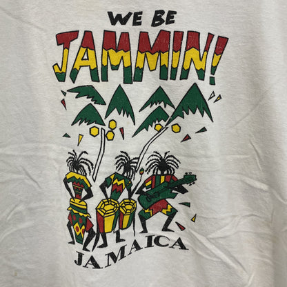 90s～　TROPIC TEE　半袖プリントTシャツ　JAMAICA　ヴィンテージ　白　ホワイト　Lサイズ