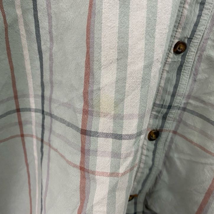 Carhartt　カーハート　半袖ボタンダウンシャツ　ダブルポケット　チェック柄　緑　グリーン　2XLサイズ