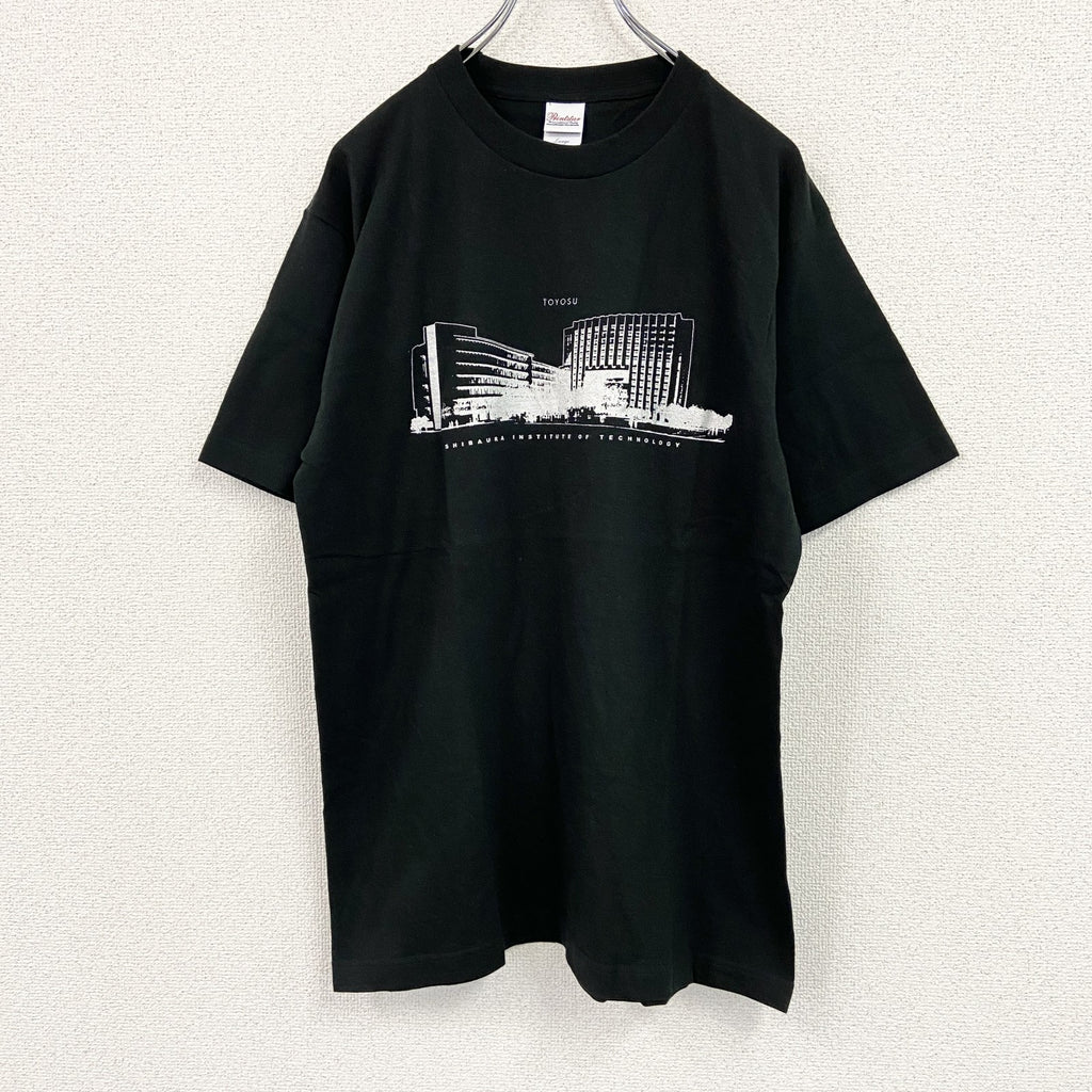 Print Star　半袖プリントアートTシャツ　豊洲　黒　ブラック　Lサイズ　