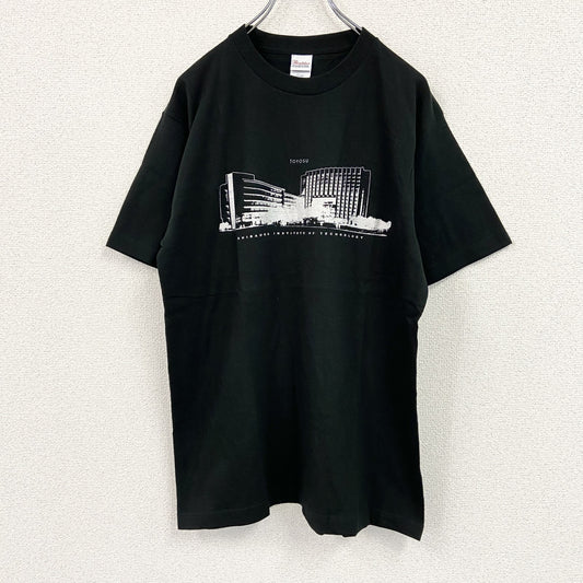 Print Star　半袖プリントアートTシャツ　豊洲　黒　ブラック　Lサイズ　