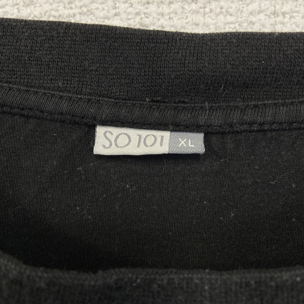 古着 used　SO101　半袖プリントTシャツ　ビッグT　セサミストリート　クッキーモンスター　クルーネック　黒　XLサイズ