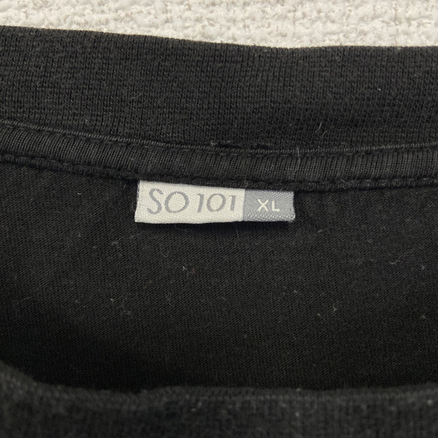 古着 used　SO101　半袖プリントTシャツ　ビッグT　セサミストリート　クッキーモンスター　クルーネック　黒　XLサイズ