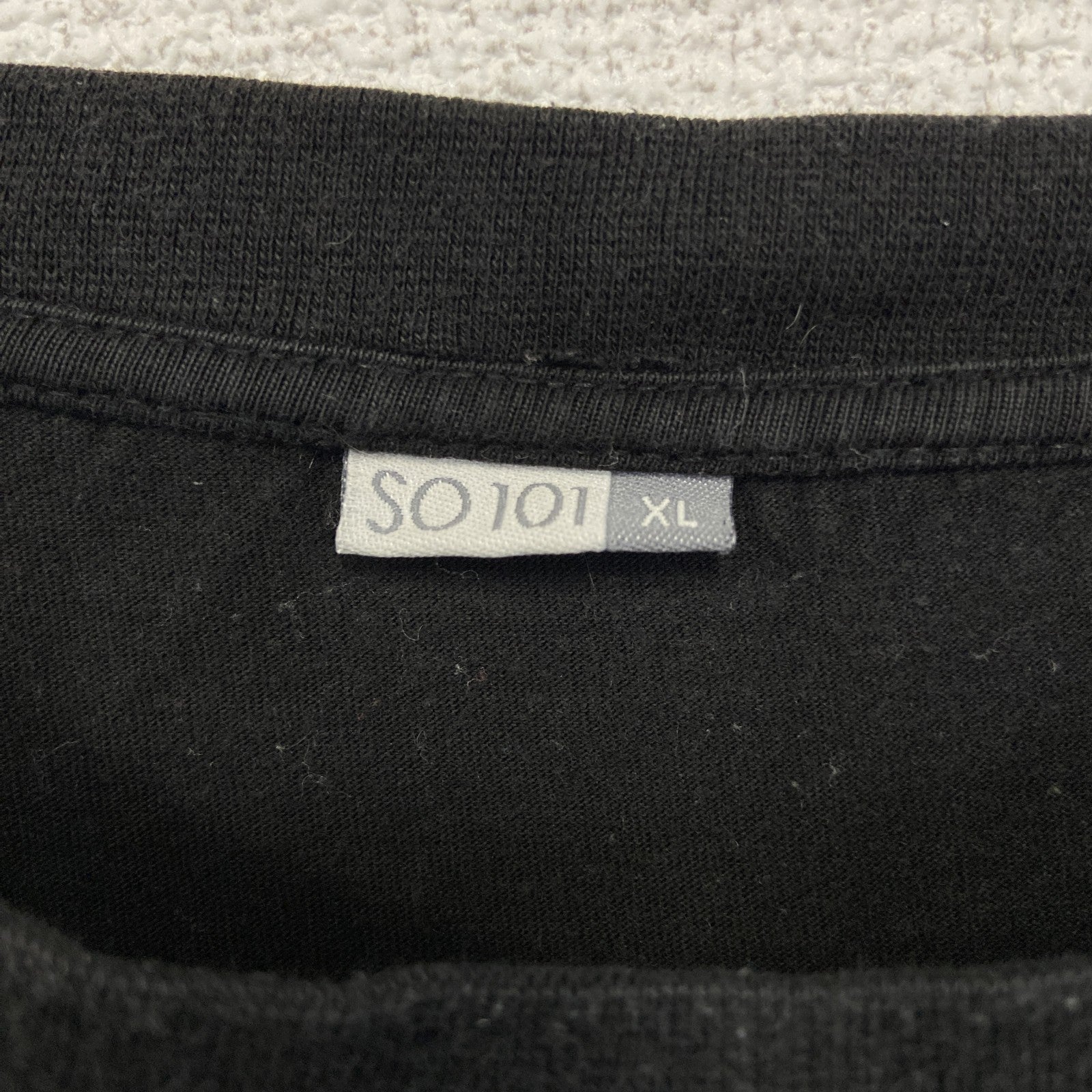 古着 used　SO101　半袖プリントTシャツ　ビッグT　セサミストリート　クッキーモンスター　クルーネック　黒　XLサイズ