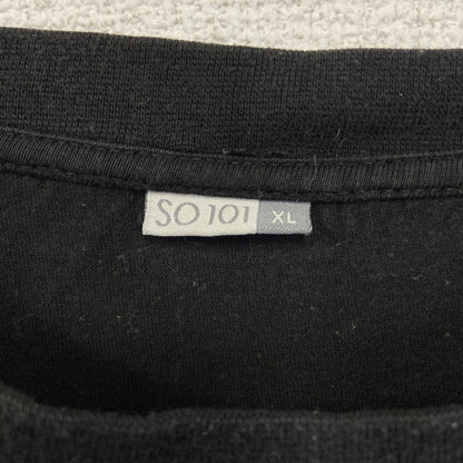 古着 used　SO101　半袖プリントTシャツ　ビッグT　セサミストリート　クッキーモンスター　クルーネック　黒　XLサイズ