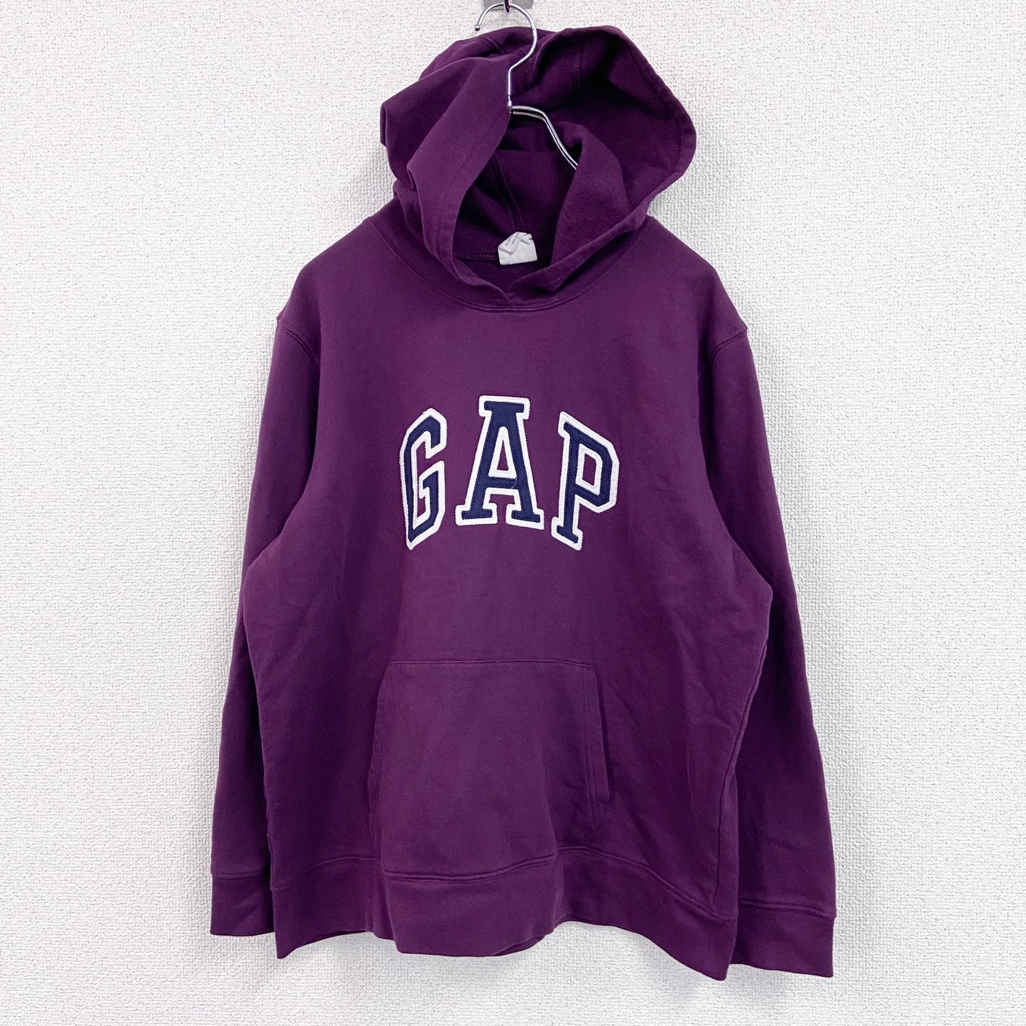 GAP　ギャップ　スウェットパーカー/フーディー　デカロゴ　ボルドー　XLサイズ