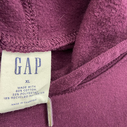 GAP　ギャップ　スウェットパーカー/フーディー　デカロゴ　ボルドー　XLサイズ