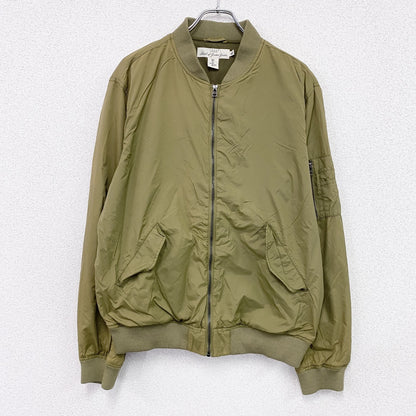 H&M L.O.G.G.　エイチアンドエム　MA-1　ボンバージャケット　ブルゾン　オリーブグリーン　Lサイズ