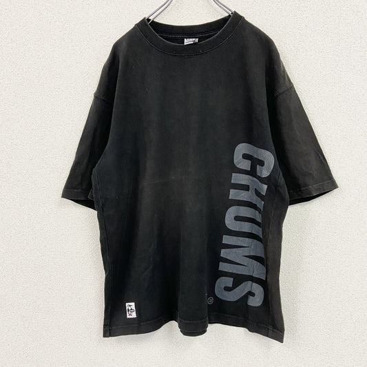 CHUMS　チャムス　半袖プリントTシャツ　黒　ブラック　Lサイズ
