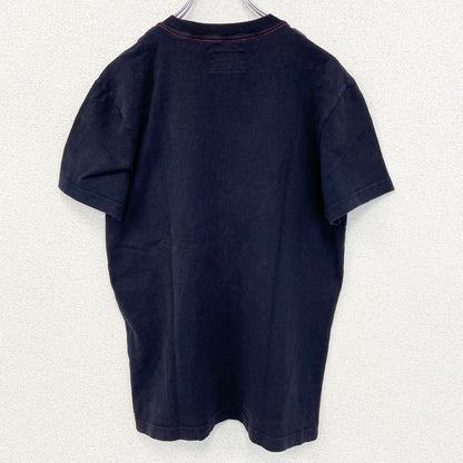 古着 used　ARMANI JEANS アルマーニ ジーンズ　半袖プリントTシャツ　カジュアル　クルーネック　黒　XSサイズ