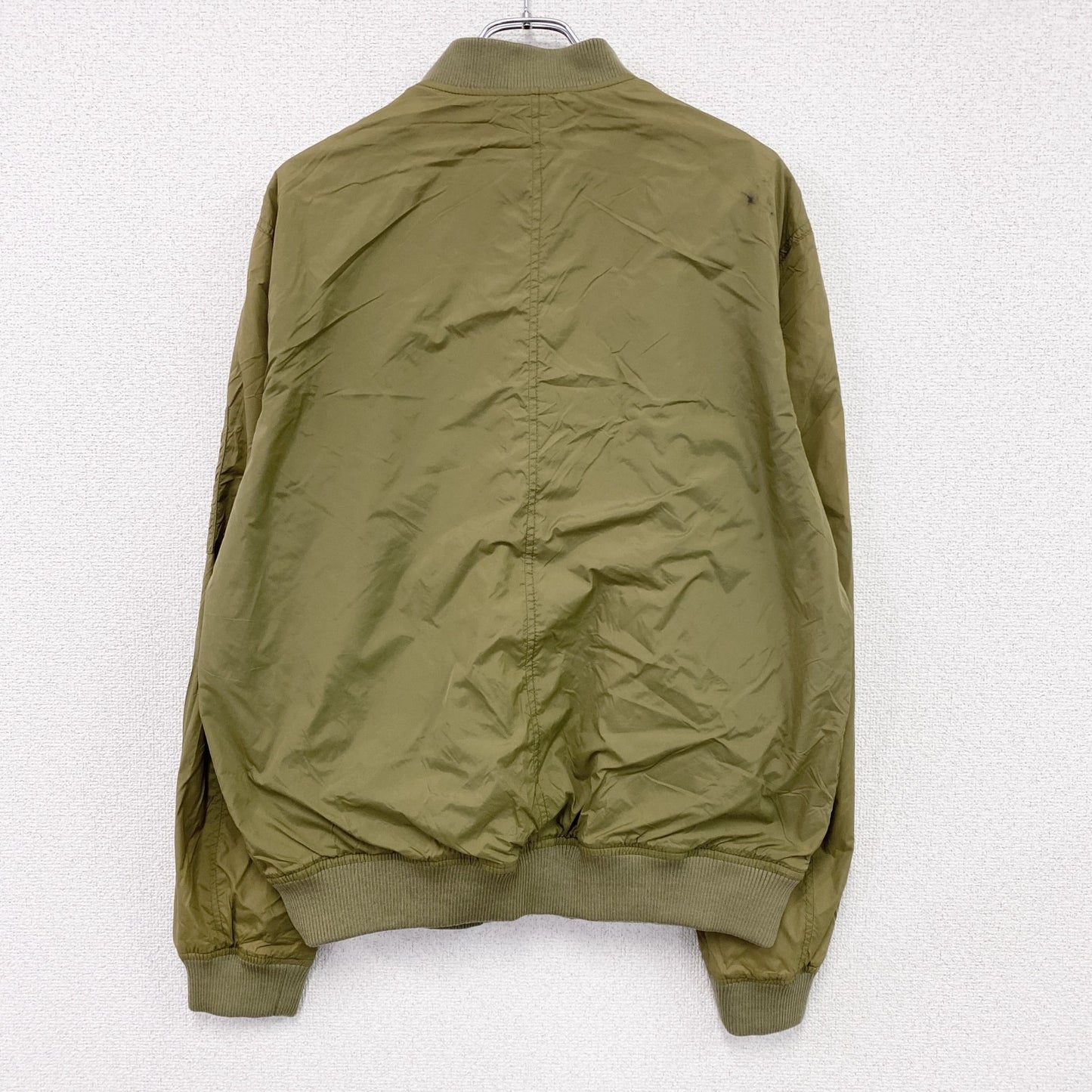 H&M L.O.G.G.　エイチアンドエム　MA-1　ボンバージャケット　ブルゾン　オリーブグリーン　Lサイズ