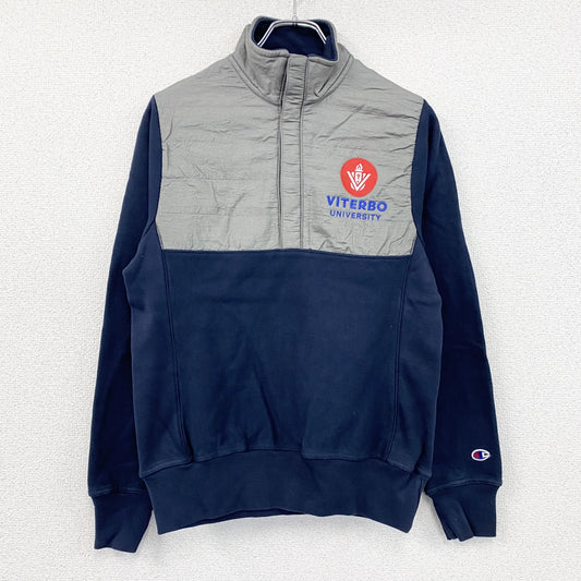 Champion　チャンピオン　リバースウィーブ　ハーフジップスウェット/トレーナー　紺　ネイビー　Sサイズ