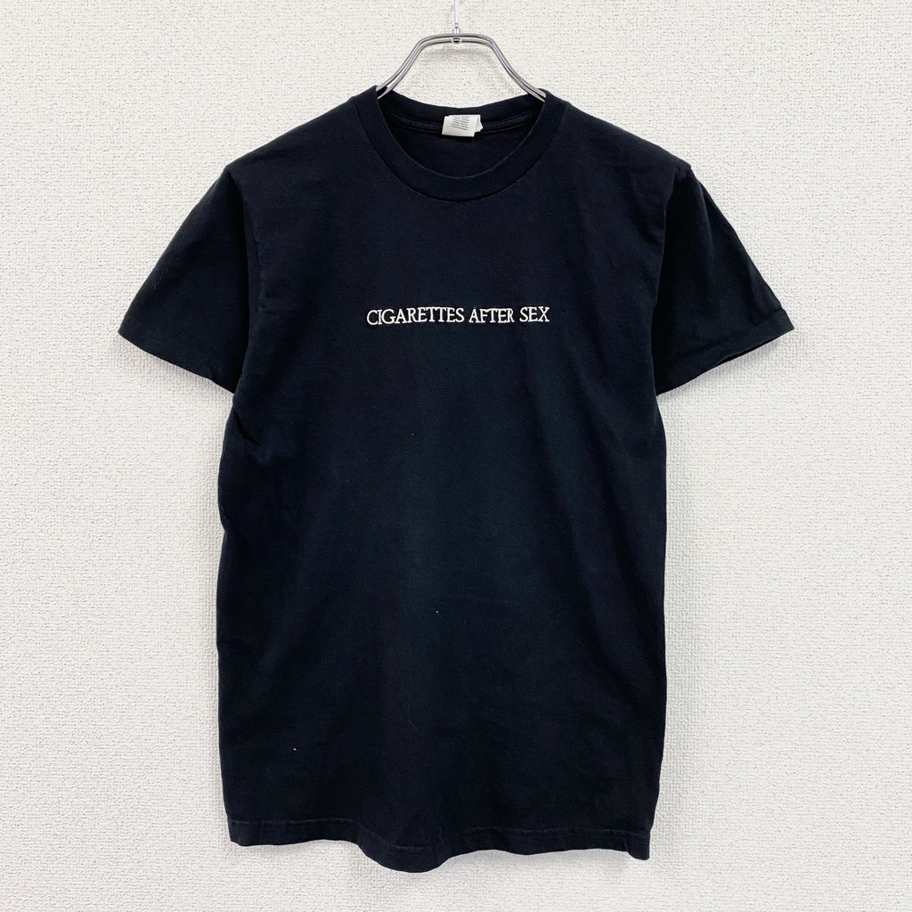 GILDAN　ギルダン　Cigarettes After Sex　半袖プリントTシャツ　バンドT　黒　ブラック　Sサイズ