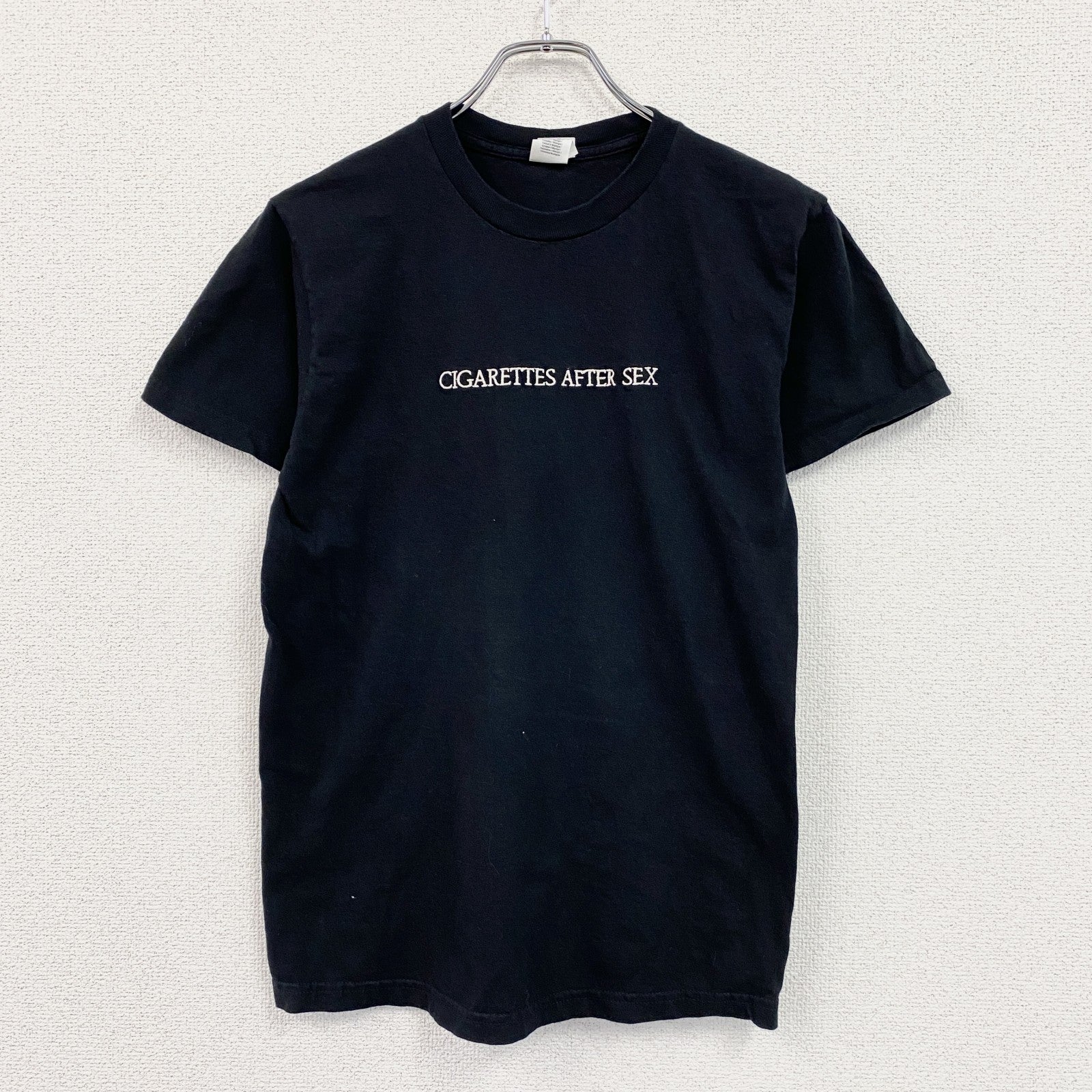 GILDAN　ギルダン　Cigarettes After Sex　半袖プリントTシャツ　バンドT　黒　ブラック　Sサイズ