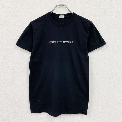 GILDAN　ギルダン　Cigarettes After Sex　半袖プリントTシャツ　バンドT　黒　ブラック　Sサイズ