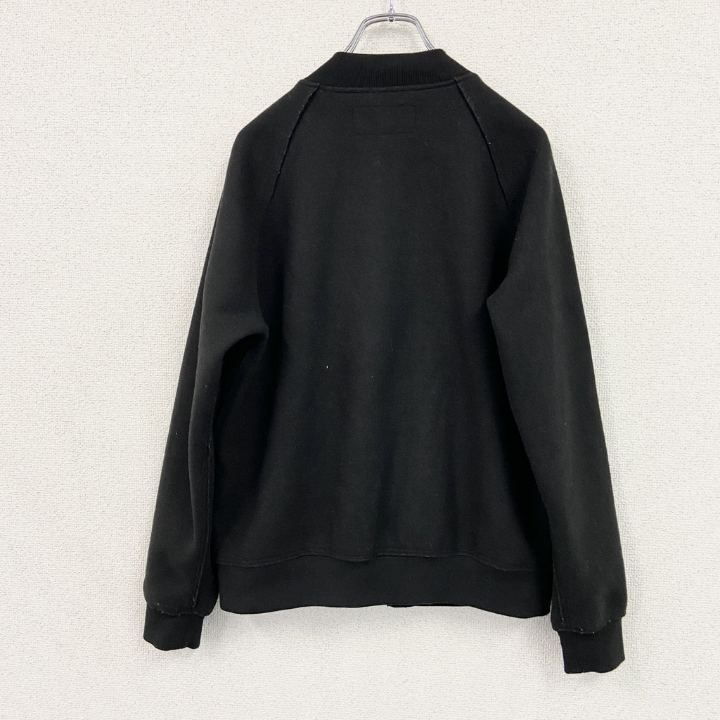 ABAHOUSE ECRU　アバハウスエクリュ　ニットブルゾン/スイングトップ　ラグランスリーブ　黒　ブラック　46サイズ