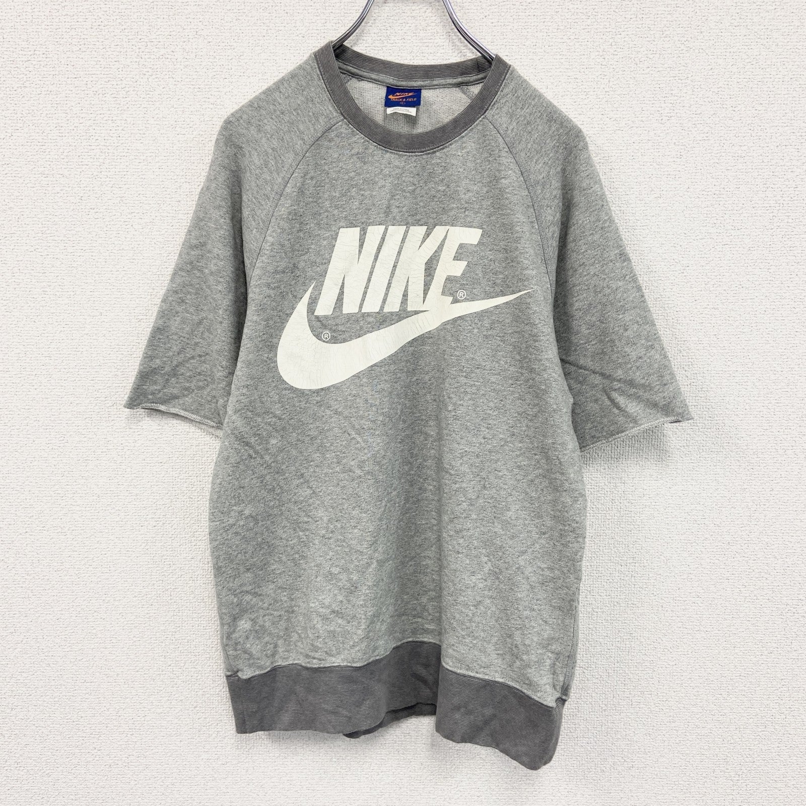 NIKE　ナイキ　半袖スウェット/トレーナー　霜降りグレー　Lサイズ