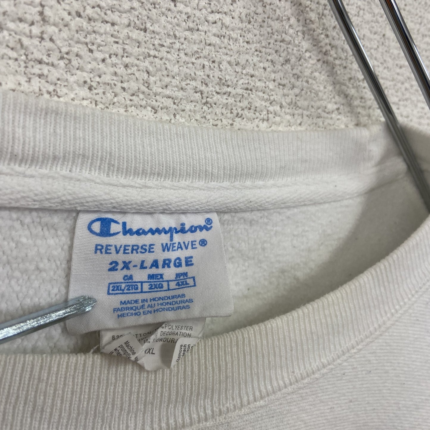 Champion　チャンピオン　リバースウィーブ　スウェット/トレーナー　白　ホワイト　2XLサイズ