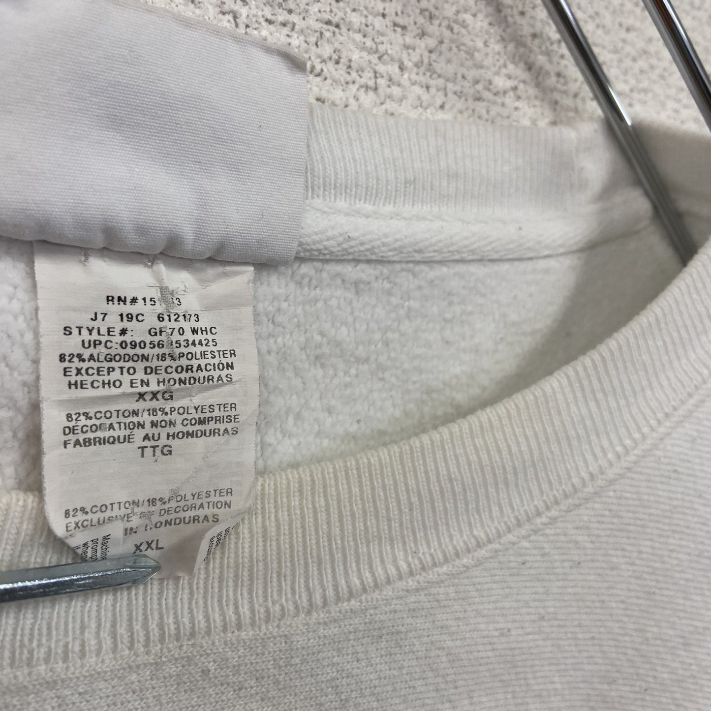 Champion　チャンピオン　リバースウィーブ　スウェット/トレーナー　白　ホワイト　2XLサイズ