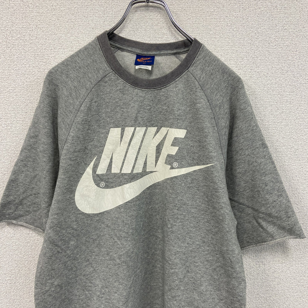 NIKE　ナイキ　半袖スウェット/トレーナー　霜降りグレー　Lサイズ