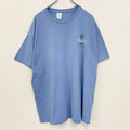古着 used　PORT＆COMPANY　半袖プリントTシャツ　Bavarian Blast　クルーネック　ブルー　青　XLサイズ