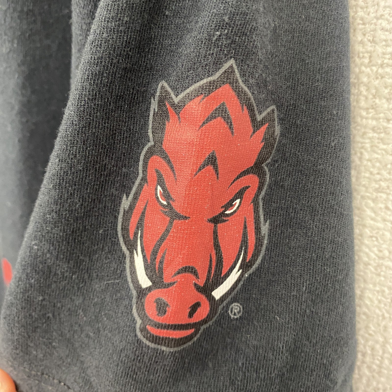 古着 used NIKE ナイキ　半袖プリントTシャツ　クルーネック　スウッシュロゴ　DRI-FIT　黒　ブラック　Sサイズ
