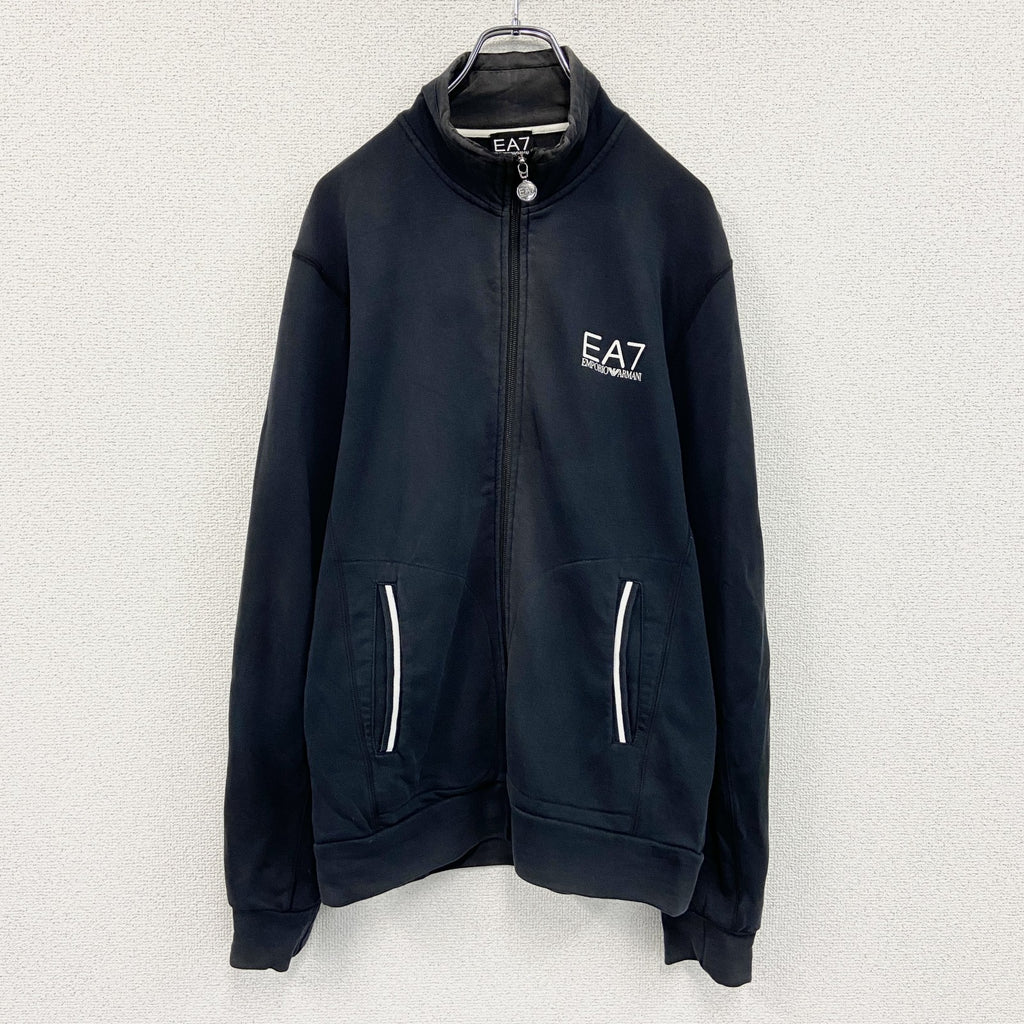 EMPORIO ARMANI　エンポリオアルマーニ　フルジップスウェットジャケット　トラックジャケット/ジャージ　フェード　黒　ブラック　