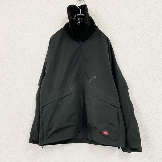 Dickies　ディッキーズ　リブカラーブルゾン　ラグランスリーブ　ハイネック　黒　ブラック　Mサイズ