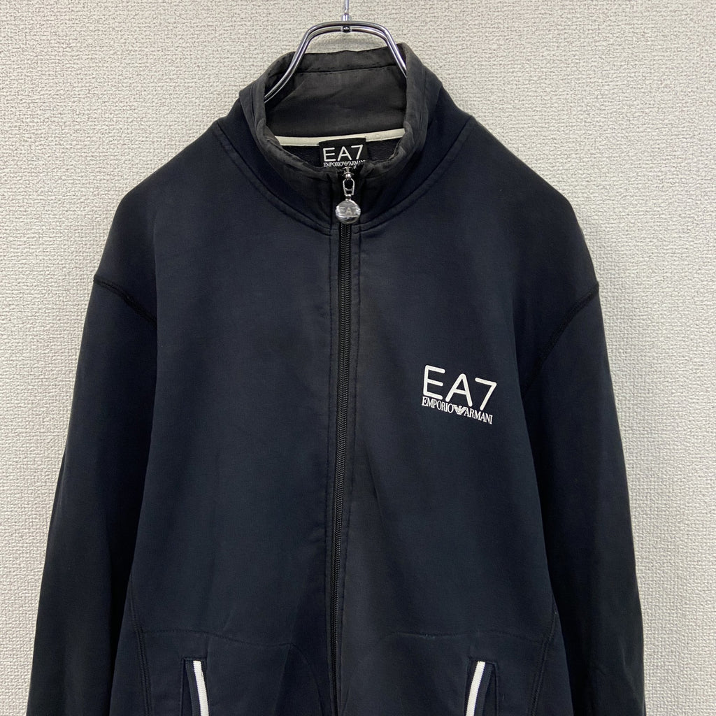 EMPORIO ARMANI　エンポリオアルマーニ　フルジップスウェットジャケット　トラックジャケット/ジャージ　フェード　黒　ブラック　