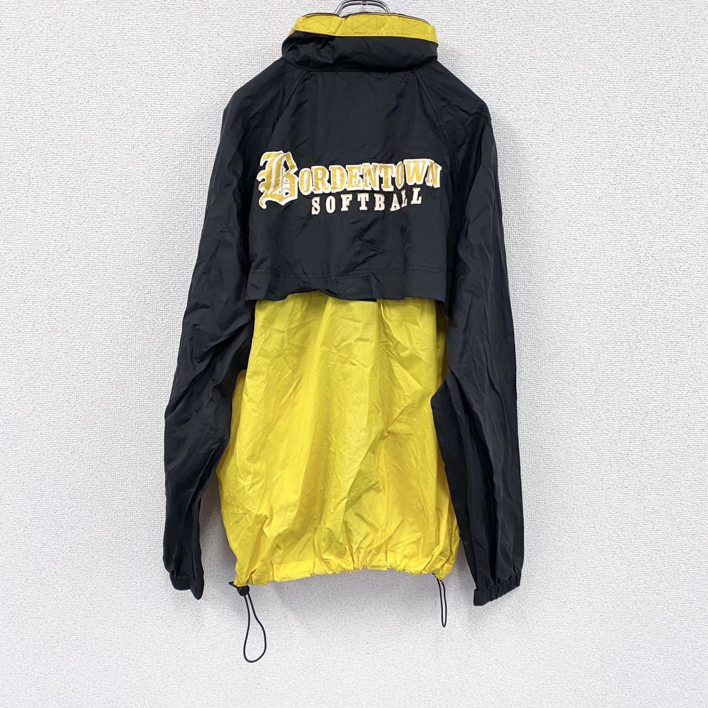 90s　Holloway　ナイロンジャケット　ヴィンテージ　黄色　イエロー　黒　ブラック　Lサイズ　