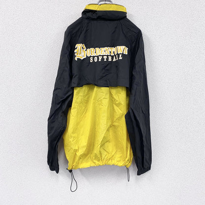 90s　Holloway　ナイロンジャケット　ヴィンテージ　黄色　イエロー　黒　ブラック　Lサイズ　