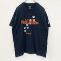 古着 used　PORT&COMPANY　半袖プリントTシャツ　Mad‘s Last Nerve　クルーネック　黒　Lサイズ