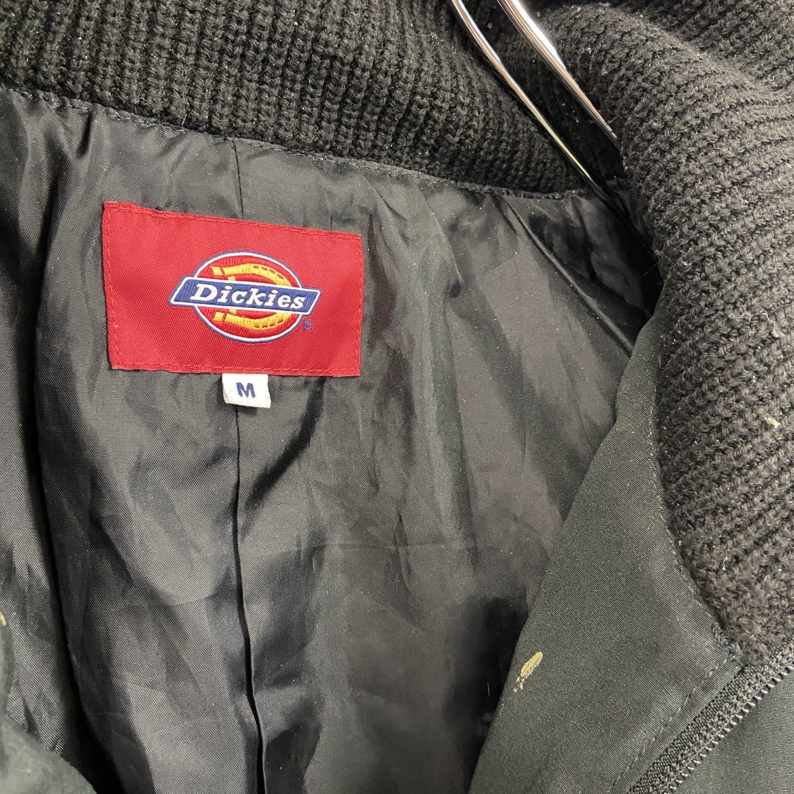 Dickies　ディッキーズ　リブカラーブルゾン　ラグランスリーブ　ハイネック　黒　ブラック　Mサイズ
