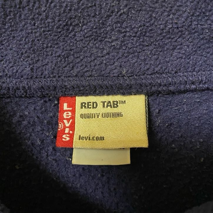 古着 used　Levi’s RED TAB リーバイスレッドタブ　長袖ハーフシップフリースジャケット　プルオーバー　Lサイズ